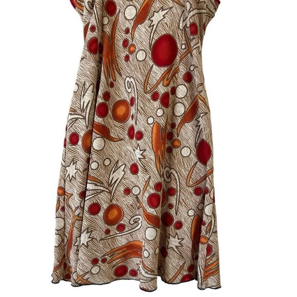 Rare Vintage 90s Retro Y2K Abstract Stretchy Spaghetti Strap Mini Dress - Picture 14 of 15